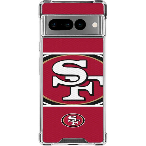 NFL San Francisco 49ers Zone Block Google Pixel 7 Pro Clear Case